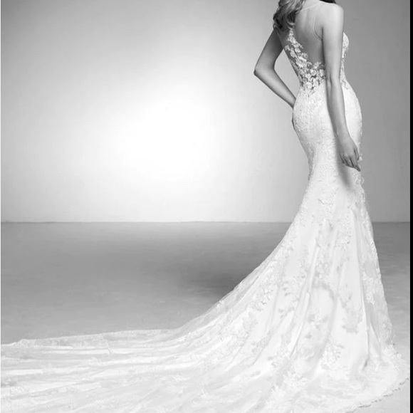 Pronovias Beaded Designer Wedding Dress - Picture 5 of 5